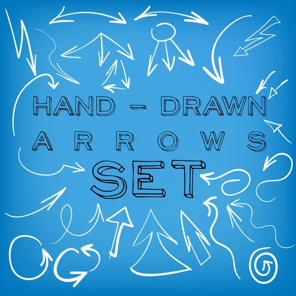 El çizilmiş oklar kümesi.