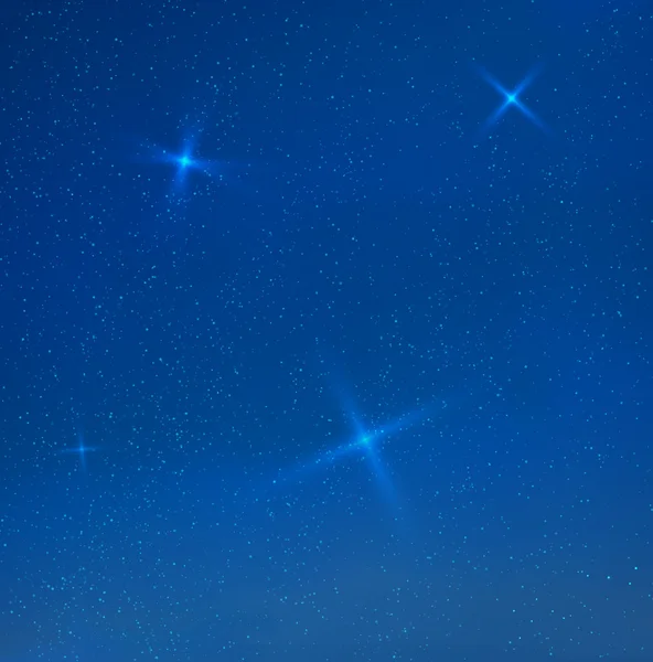 Vector mavi akşamı skyes yıldız — Stok Vektör