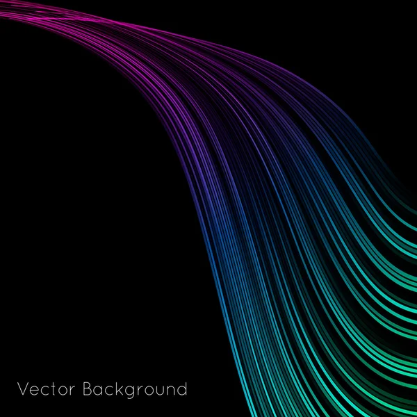 Fondo de líneas curvas abstractas — Vector de stock