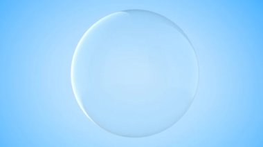 Mavi arkaplan 4k görüntüsünde 3d kontakt lens hazırlanıyor