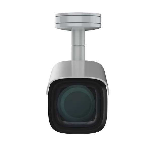 Videocamera Sicurezza Rendering Telecamera Cctv Isolata Bianco — Foto Stock