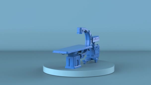 Macchina Rendering Arm Con Monitor Metraggio — Video Stock