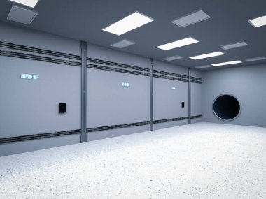 3d boş oda içerisi veya boş platform oluşturuluyor