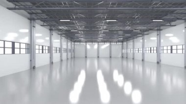 3D döşeme içi boş fabrika kolye lambalar HD görüntü