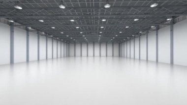 3D döşeme içi boş fabrika kolye lambalar HD görüntü