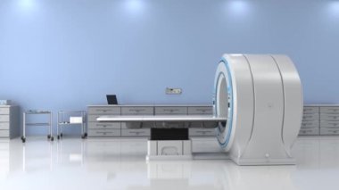 3d MRI tarama makinesi ya da manyetik rezonans görüntüleme cihazı 4k görüntüleme aygıtı