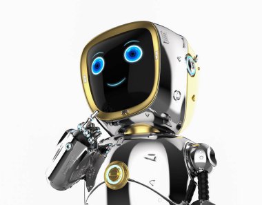 3d canlandırma robot yardımcısı düşün ya da hesapla