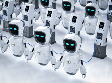 3d yardımcı robot şarj ünitesi elektrik yükleme istasyonu