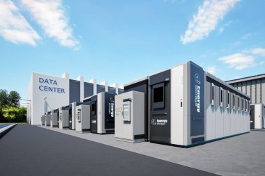 Veri merkezi için 3d enerji depolama sistemleri veya pil kabı birimleri