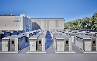 Veri merkezi için 3d enerji depolama sistemleri veya pil kabı birimleri
