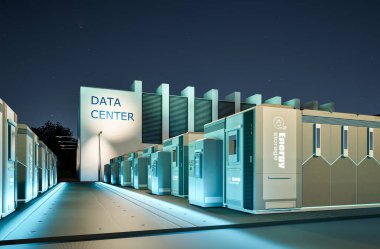 Gece veri merkezi için 3D enerji depolama sistemleri veya pil kabı birimleri