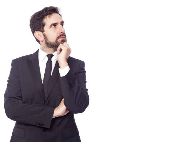 Portrait of handsome thoughtful business man — Stock Photo, Image