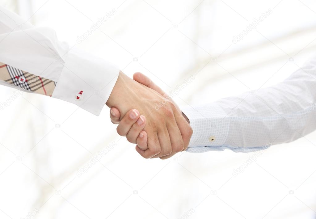 Business Handshake at office