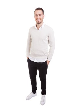 Yakışıklı bir casual adam portresi