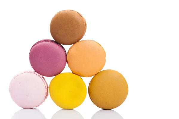 Színes macarons halom — Stock Fotó