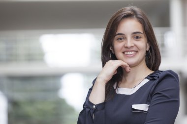 Güzel iş kadını. 