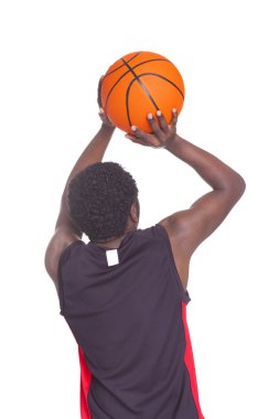 Afrika basketbol oyuncusu arka