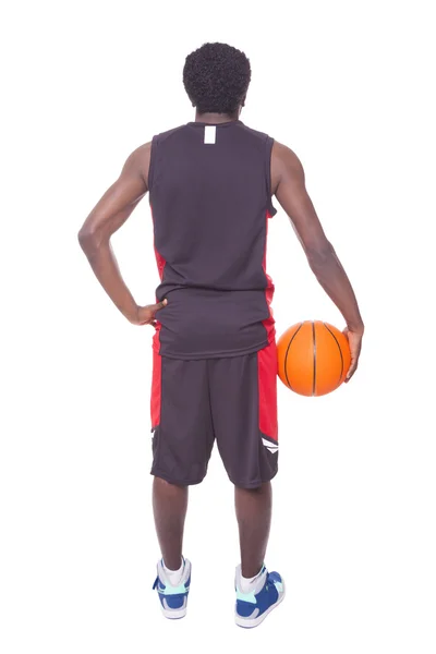 African basketball player from the back — Stock Photo, Image