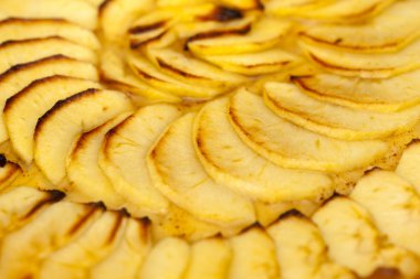 Elmalı turta arka plan dilimlenmiş