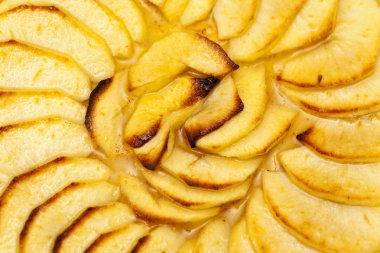 Elmalı turta arka plan dilimlenmiş