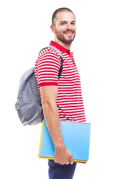 Retrato de um estudante do sexo masculino sorrindo — Fotografia de Stock