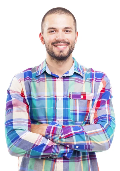 Casual man smiling — Stock Photo, Image