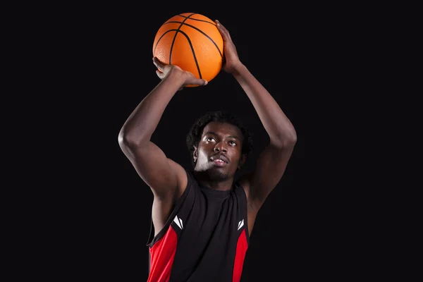 Basketball player dunking — Stock Photo, Image