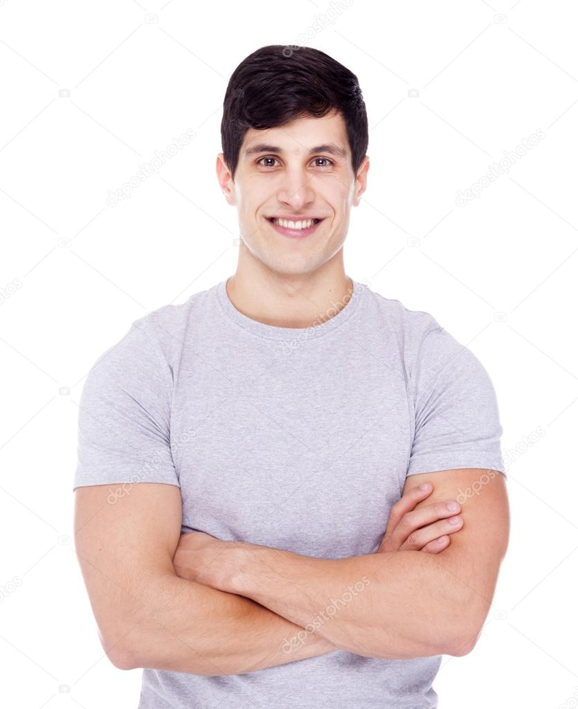 Casual man with arms crossed