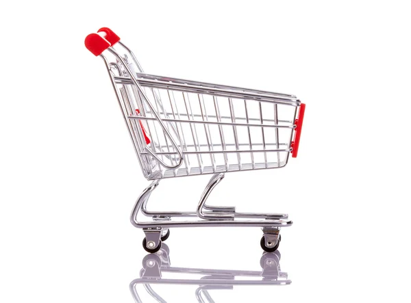 Shopping cart isolated on white background Stock Picture
