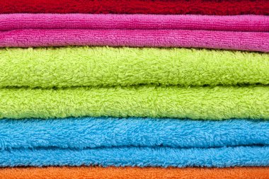 Banyo havluları arka plan yığını