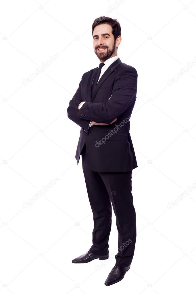 Portrait of happy businessman