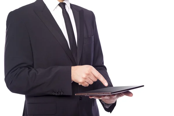 Businessman using a tablet — Stock Photo, Image
