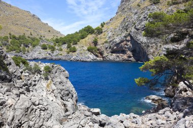 Sa Calobra Kanyon ve sahil, Palma de Mallorca Adası, İspanya