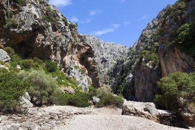 Pareis Sa Calobra, Mallorca Adası, İspanya Kanyon'da