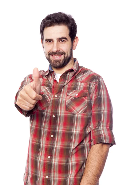 Man giving thumbs up — Stock Photo, Image