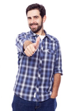 Adam işaret veriyor.