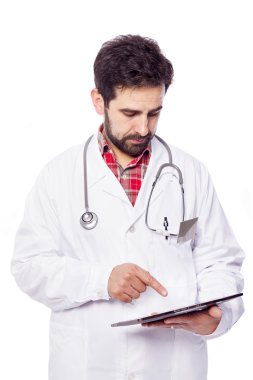 Tablet bilgisayarlı doktor