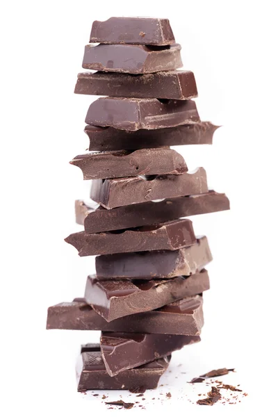Koyu çikolata yığın — Stok fotoğraf