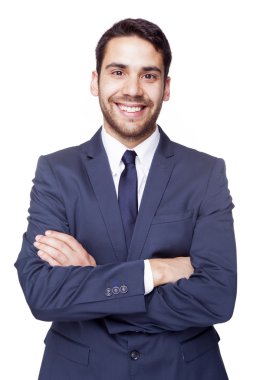 mutlu gülümseyen iş adamı