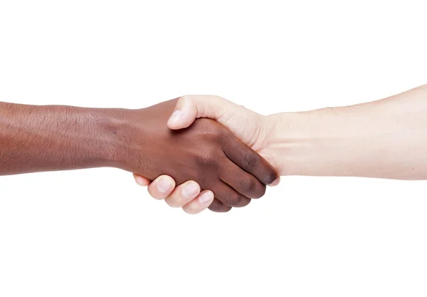 Handshake, racism concept — Stock Photo, Image