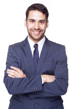 mutlu gülümseyen iş adamı