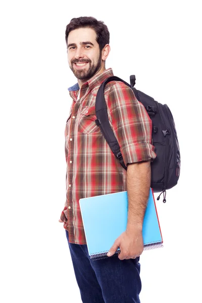 Gelukkig lachend student — Stockfoto