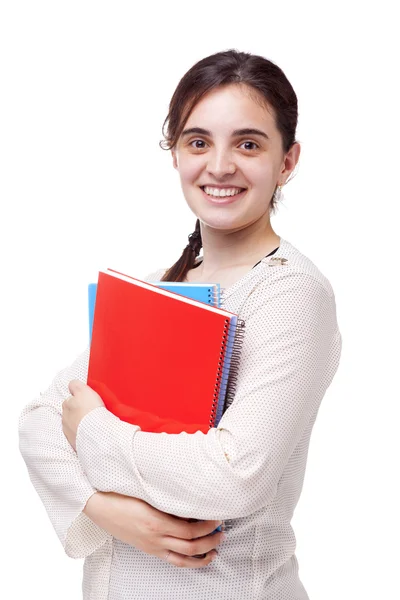 Gelukkig lachend vrouwelijke student — Stockfoto