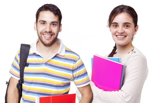 Portrait of happy students standing — ストック写真