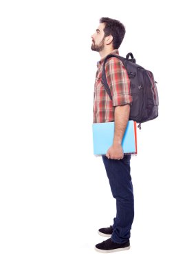 Dalgın bir öğrencinin tam uzunlukta