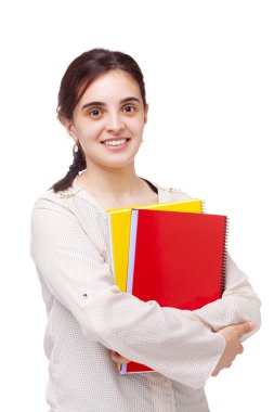 sevimli kız öğrenci