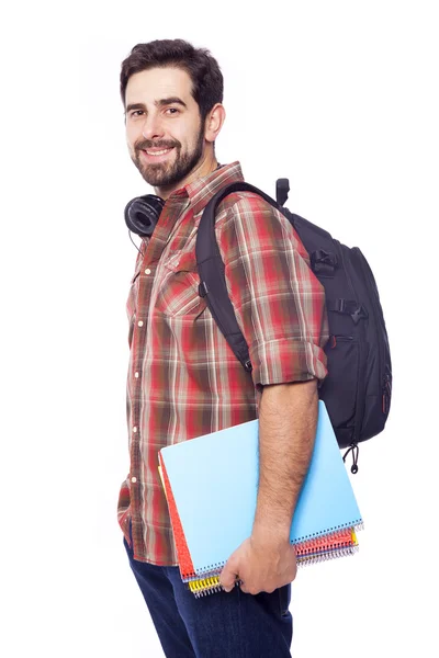 Handsome smiling student — Stock Photo, Image