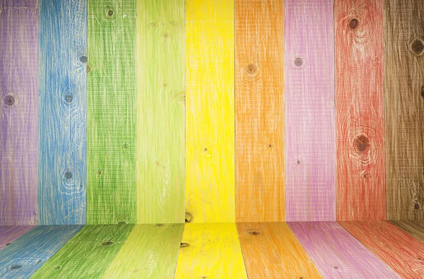 Colored wooden background — Stock Photo, Image