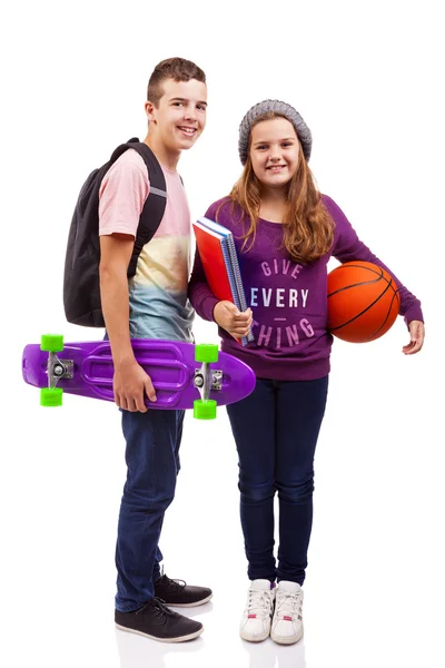 Niños de la escuela sonriendo — Foto de Stock