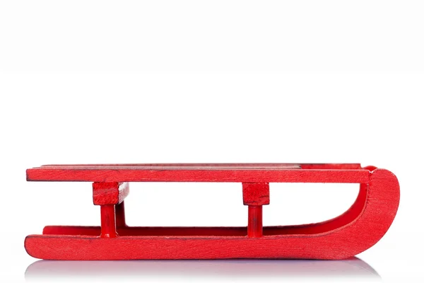 Sled vermelho isolado — Fotografia de Stock